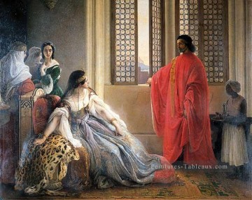 Caterina Cornaro Déposée du trône de Chypre romantisme Francesco Hayez Peinture à l'huile